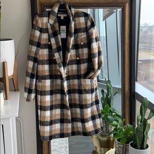 MICHAEL Michael Kors Double-breasted plaid coat